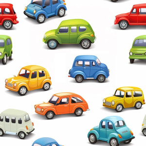 Autós tapéta gyerekszobába