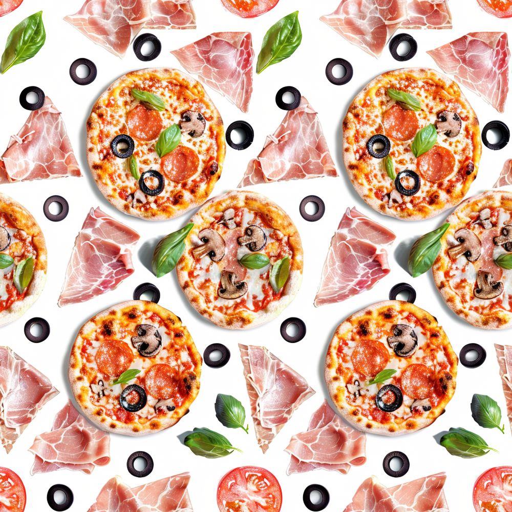 Pizzás tapéta konyhába