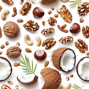 Kókuszos és magvas tapéta konyhába