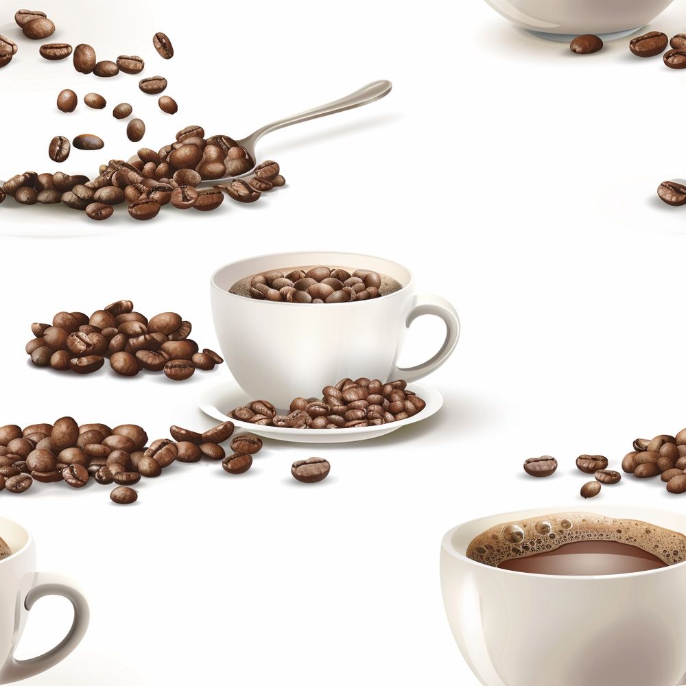 Cappuccinós, kávés tapéta konyhába