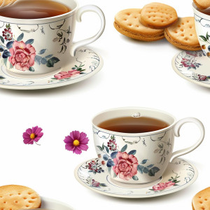 Teás tapéta konyhába