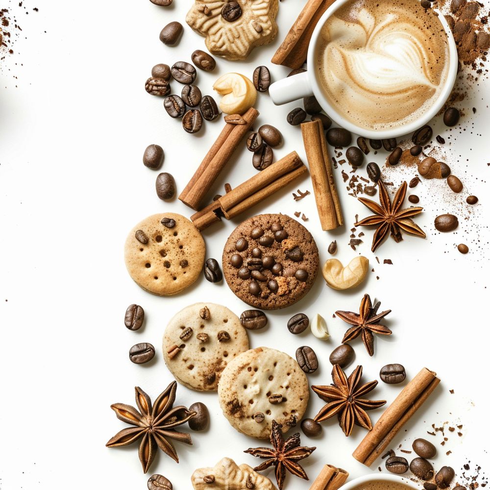 Cappuccinos függőleges tapéta konyhába