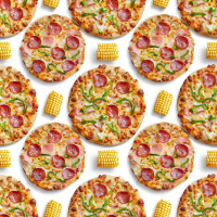 Kukoricás Pizzás tapéta konyhába