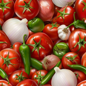 Paradicsomos tapéta konyhába