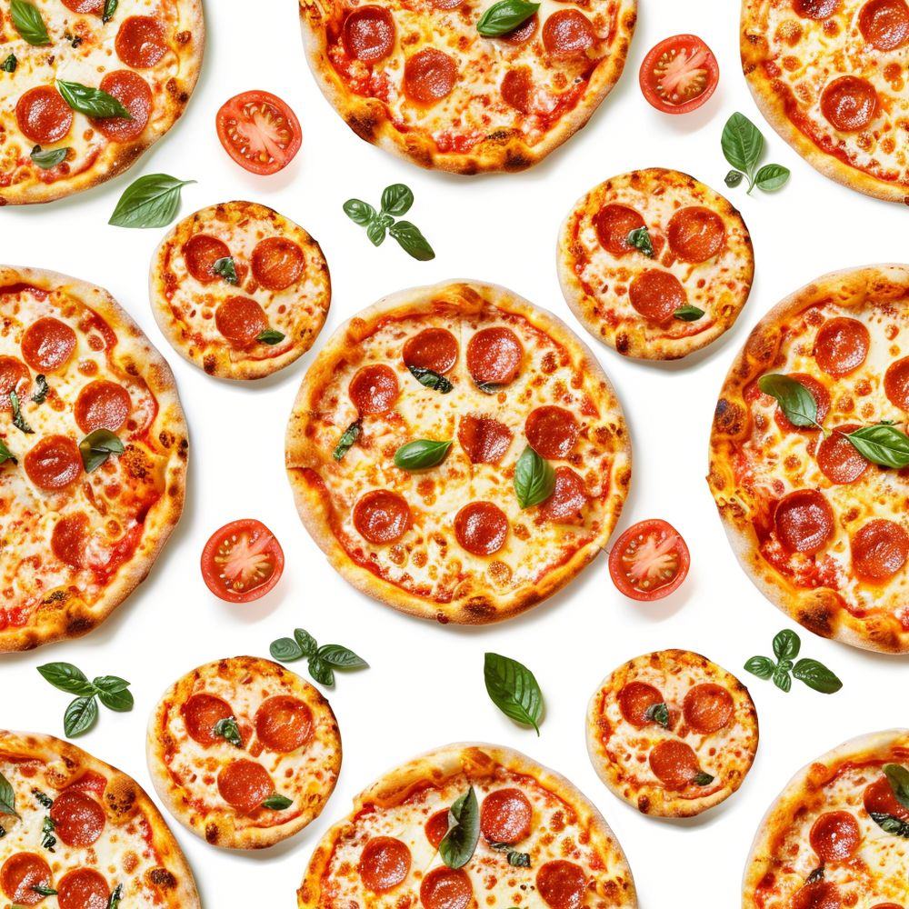 Szalámis Pizzás tapéta konyhába Szalámis Pizzás tapéta konyhába