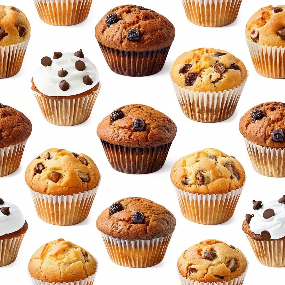 Csokis muffinos tapéta konyhába