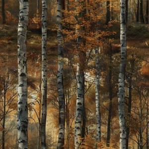 Őszi Erdős tapéta nappaliba, hálóba