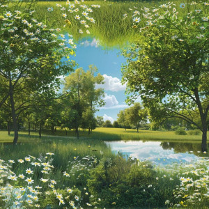 Mező virágai tapéta nappaliba, hálóba