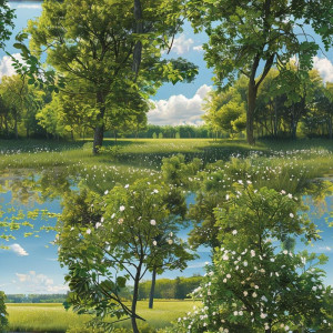 Mező virágos rét tapéta nappaliba, hálóba