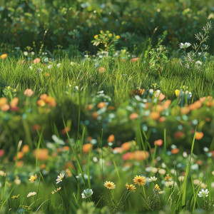 Tavaszi rétes tapéta nappaliba, hálóba