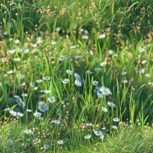 Tavaszi virágos rét tapéta nappaliba, hálóba