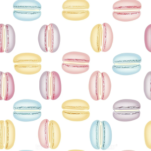 Macaronos pasztell tapéta konyhába