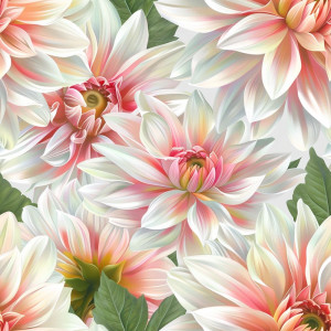 Rózsaszín Dália virágos tapéta nappaliba, hálóba