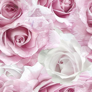 Rózsa fejes tapéta nappaliba, hálóba