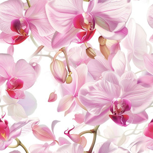 Orchideás tapéta nappaliba, hálóba