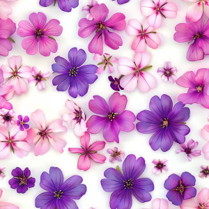 Lila virág mintás tapéta nappaliba, hálóba