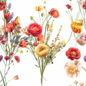 Réti virágos tapéta nappaliba, hálóba Réti virágos tapéta nappaliba, hálóba