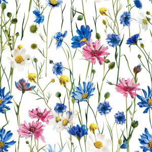 Színes tarka virág mintás tapéta nappaliba, hálóba