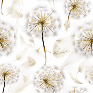 Pitypang virágos tapéta nappaliba, hálóba