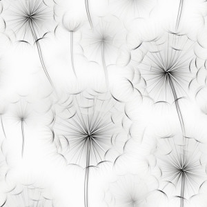 Szürke pitypangos tapéta nappaliba, hálóba