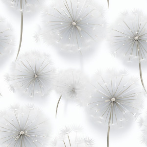 Ezüst pitypangos tapéta nappaliba, hálóba