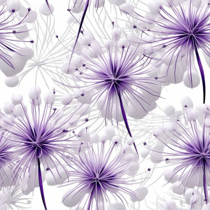 Lila pitypangos tapéta nappaliba, hálóba