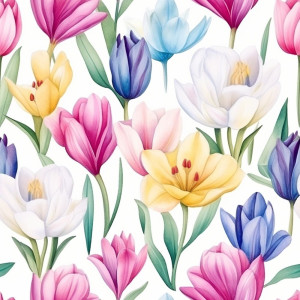 Tavaszi virág mintás tapéta nappaliba, hálóba