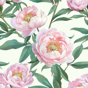 Bánáti Bazsarózsás tapéta nappaliba, hálóba