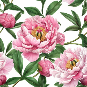 Pünkösdirózsas tapéta nappaliba, hálóba