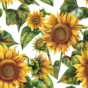 Napraforgó virág mintás tapéta nappaliba, hálóba