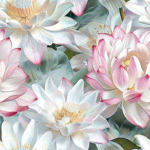 Vízi Liliomos tapéta nappaliba, hálóba