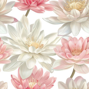 Tavirózsás tapéta nappaliba, hálóba