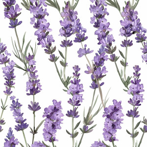 Levendula virág mintás tapéta nappaliba, hálóba